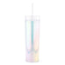 PLASTIC DRINK TUMBLER - IRIDESCENT