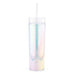 PLASTIC DRINK TUMBLER - IRIDESCENT