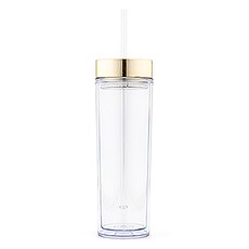 PLASTIC DRINK TUMBLER - GOLD