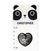 PERSONALIZED PANDA BEAR CHILDREN'S GROWTH CHART & FRAME