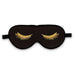 SATIN EYELASHES SLEEP MASK - BLACK