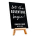 CUSTOM WEDDING CHALKBOARD SIGN - ADVENTURE