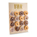 PERSONALIZED WOODEN DONUT WALL DISPLAY - SANS SERIF MONOGRAM