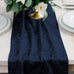 VELVET TABLE RUNNER - NAVY BLUE