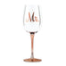 ROSE GOLD STEMMED 18 Oz. WINE GLASS - MR