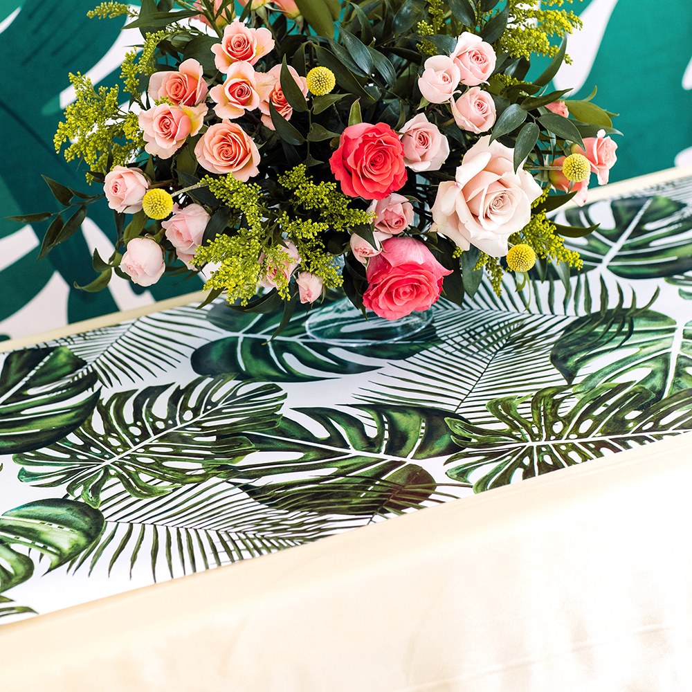 DECORATIVE PAPER RUNNER - MONSTERA LEAF