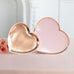 LARGE ROSE GOLD HEART DISPOSABLE PAPER PARTY PLATES (8/pkg)