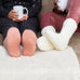 COZY SHERPA LINED CABLE KNIT SLIPPER SOCKS - CUSTOM TEXT  WRAP