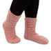 COZY SHERPA LINED CABLE KNIT SLIPPER SOCKS - GARDEN PARTY PERSONALIZED WRAP