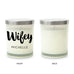 PERSONALIZED GLASS JAR GIFT CANDLE WITH LID - WIFEY