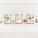 PERSONALIZED GLASS JAR GIFT CANDLE WITH LID - VINTAGE FLORAL MONOGRAM