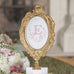 OVAL BAROQUE STANDING FRAME - GOLD - AyaZay Wedding Shoppe