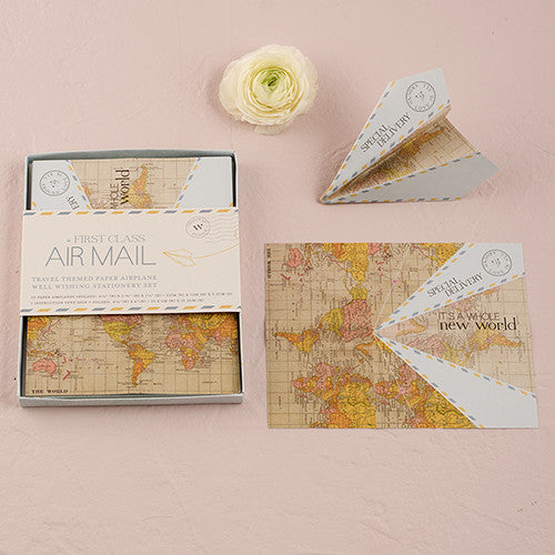 PAPER AIRPLANE WISHING WELL STATIONERY SET - AyaZay Wedding Shoppe