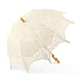 ANTIQUED BATTENBURG LACE PARASOL - STANDARD