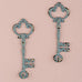 VINTAGE INSPIRED KEY HOOK WITH DISTRESSED FINISH (2/pkg) - AyaZay Wedding Shoppe