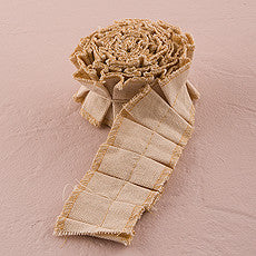 RUFFLED CANVAS RIBBON TRIM - AyaZay Wedding Shoppe