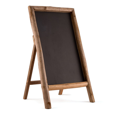 SELF STANDING CHALKBOARD SIGN WITH RUSTIC WOOD FRAME - AyaZay Wedding Shoppe