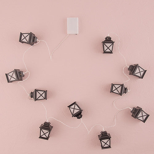 STRING OF LIGHTS WITH VINTAGE STREET LAMPS - BATTERY LED - AyaZay Wedding Shoppe