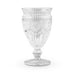 VINTAGE INSPIRED PRESSED GLASS GOBLET IN CLEAR