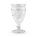 VINTAGE INSPIRED PRESSED GLASS GOBLET IN CLEAR