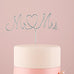 MR. AND MRS. TWISTED WIRE CAKE TOPPER - AyaZay Wedding Shoppe