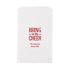 BRING ON THE CHEER FLAT POCKET STYLE GOODIE BAG - AyaZay Wedding Shoppe