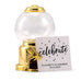 MINI GUMBALL MACHINE PARTY FAVOUR - GOLD - AyaZay Wedding Shoppe