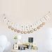 GOLD FOIL "JUST MARRIED" PENNANT BANNER - AyaZay Wedding Shoppe