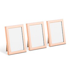 MINI EASEL BACK PHOTO FRAME 3 PIECE SET - ROSE GOLD - AyaZay Wedding Shoppe