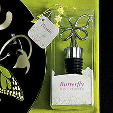 BUTTERFLY WINE STOPPER IN GIFT PACKAGING - AyaZay Wedding Shoppe