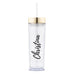 PERSONALIZED PLASTIC DRINK TUMBLER - CALLIGRAPHY TEXT PRINTING - AyaZay Wedding Shoppe