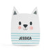 PERSONALIZED WOODEN PIGGY BANK FOR KIDS - WHITE CAT - AyaZay Wedding Shoppe