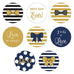CELEBRATION SMALL ROUND STICKER ASSORTMENT SET (40/pkg) - AyaZay Wedding Shoppe