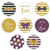 CELEBRATION SMALL ROUND STICKER ASSORTMENT SET (40/pkg) - AyaZay Wedding Shoppe