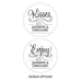 CELEBRATION SCRIPT SMALL STICKER - AyaZay Wedding Shoppe