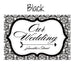 LOVE BIRD DAMASK WEDDING DIRECTIONAL SIGN - AyaZay Wedding Shoppe
