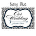 LOVE BIRD DAMASK WEDDING DIRECTIONAL SIGN - AyaZay Wedding Shoppe