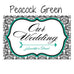 LOVE BIRD DAMASK WEDDING DIRECTIONAL SIGN - AyaZay Wedding Shoppe