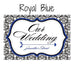 LOVE BIRD DAMASK WEDDING DIRECTIONAL SIGN - AyaZay Wedding Shoppe