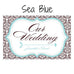 LOVE BIRD DAMASK WEDDING DIRECTIONAL SIGN - AyaZay Wedding Shoppe