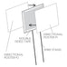 CLASSIC ORCHID WEDDING DIRECTIONAL SIGN - AyaZay Wedding Shoppe