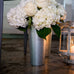 GALVANIZED FLOWER MARKET BUCKET WITH HANDLE - SMALL - AyaZay Wedding Shoppe