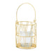 GOLD GEOMETRIC CANDLE LANTERN (2/pkg) - AyaZay Wedding Shoppe