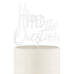HE POPPED THE QUESTION ACRYLIC CAKE TOPPER - WHITE - AyaZay Wedding Shoppe
