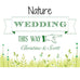 HOMESPUN CHARM WEDDING DIRECTIONAL SIGN - AyaZay Wedding Shoppe