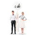 36" JUMBO WHITE ROUND WEDDING BALLOON - "I DO" - AyaZay Wedding Shoppe