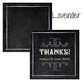 SQUARE FAVOUR TAG WITH CHALKBOARD PRINT DESIGN - AyaZay Wedding Shoppe