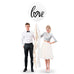 36" JUMBO WHITE ROUND WEDDING BALLOON - "LOVE" - AyaZay Wedding Shoppe