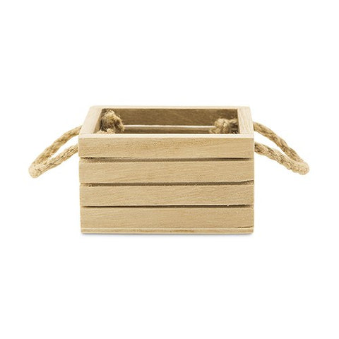 MINI WOODEN CRATE WITH JUTE HANDLES - AyaZay Wedding Shoppe