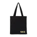 MODERN MONOGRAM BLACK CANVAS TOTE BAG - AyaZay Wedding Shoppe